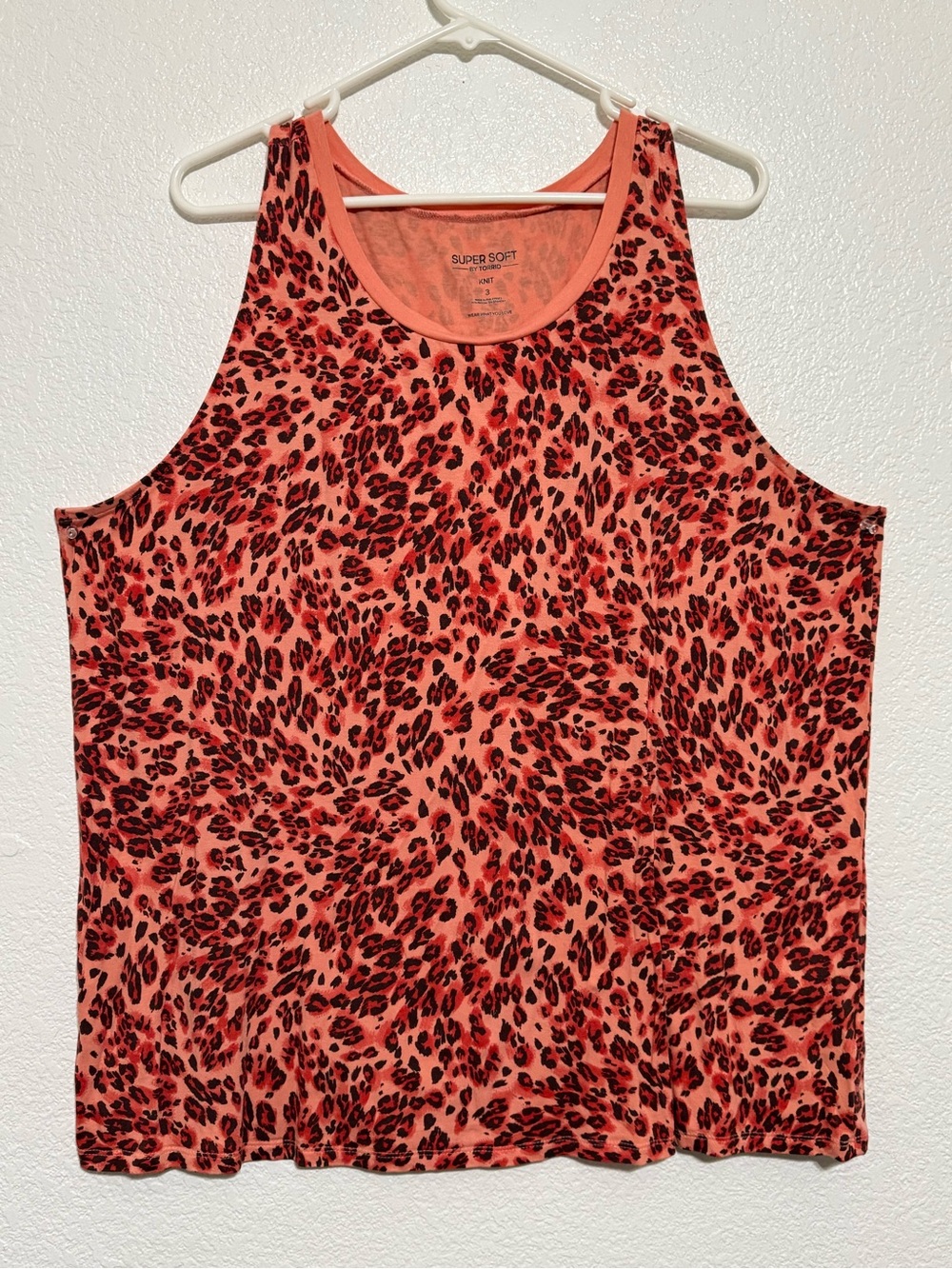 torrid Coral Leopard Print Tank Top